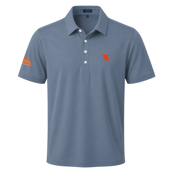 AUBURN War Eagle Logo & Text  First Light Short Sleeve Polo