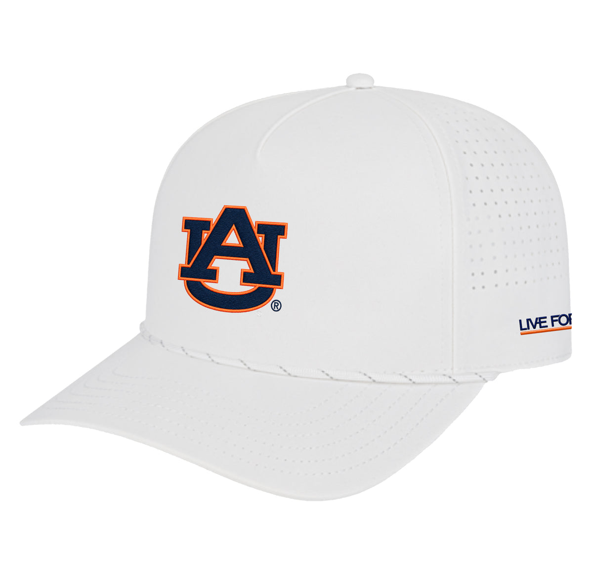 Auburn AU Logo 5 Panel Perforated Performance Hat