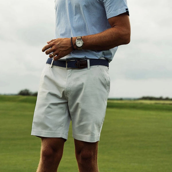 Clayton Natural Performance Golf Short - Light Grey