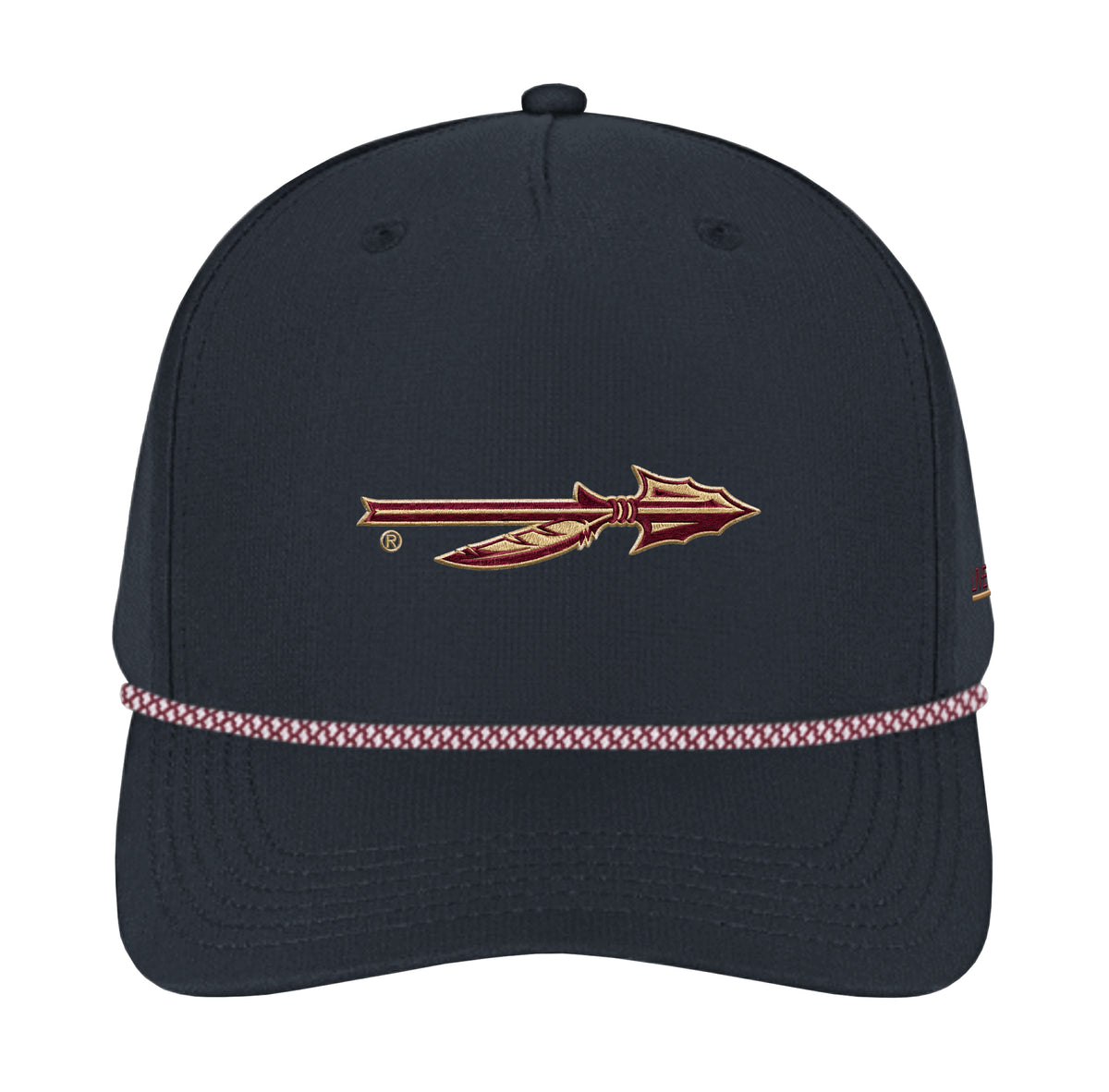 FSU Feathered Spear Logo 5 Panel Performance Rope Hat