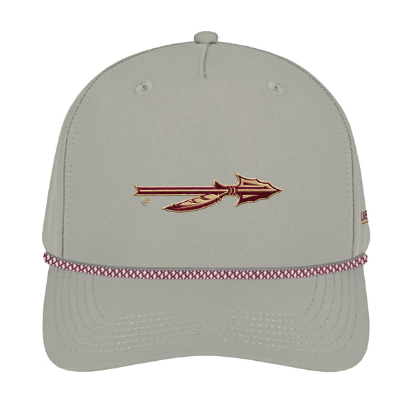 FSU Feathered Spear Logo 5 Panel Performance Rope Hat