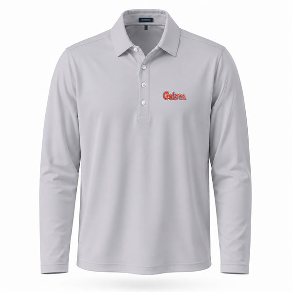 UF Gators Script Logo First Light Long Sleeve Polo