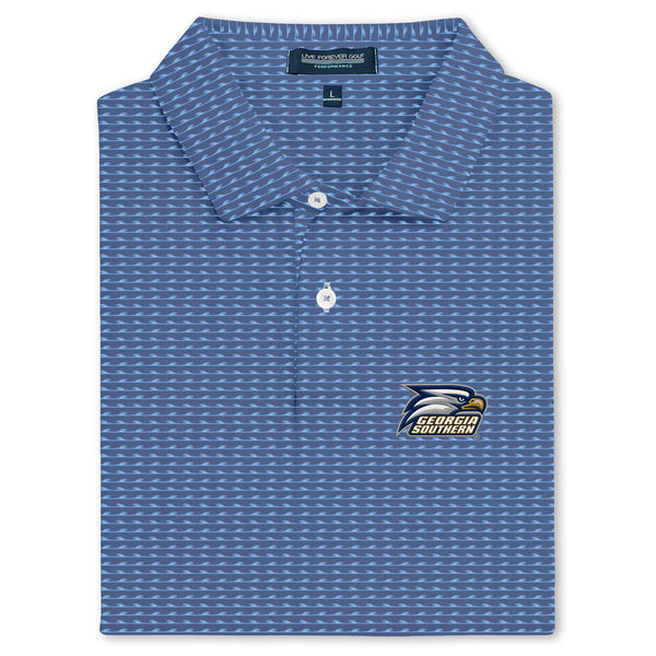Georgia Southern GSU Logo Ringer Performance Polo