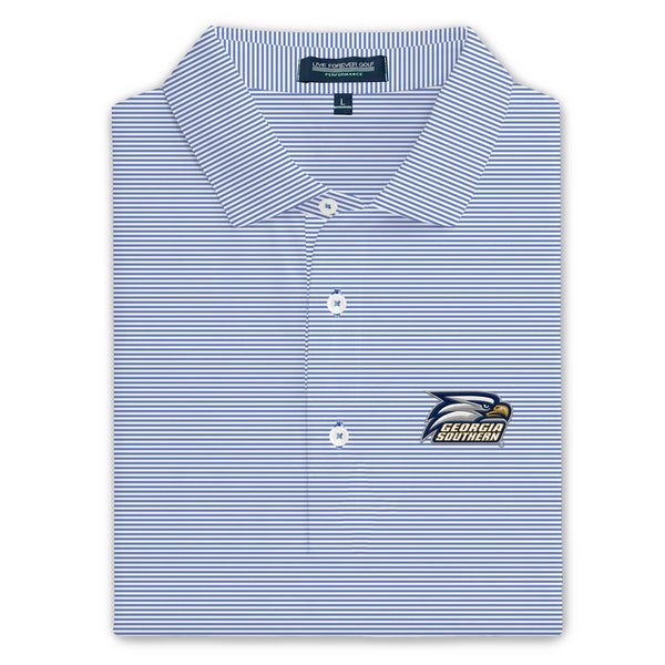 Georgia Southern GSU Logo Ringer Performance Polo