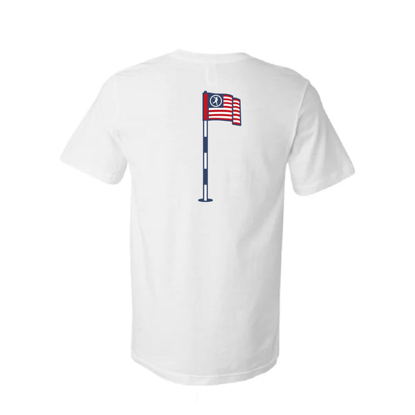 USA GC Home Team Pin Flag Groovy Pocket Tee