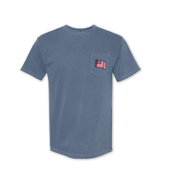 USA GC Pin & Flag Groovy Pocket Tee