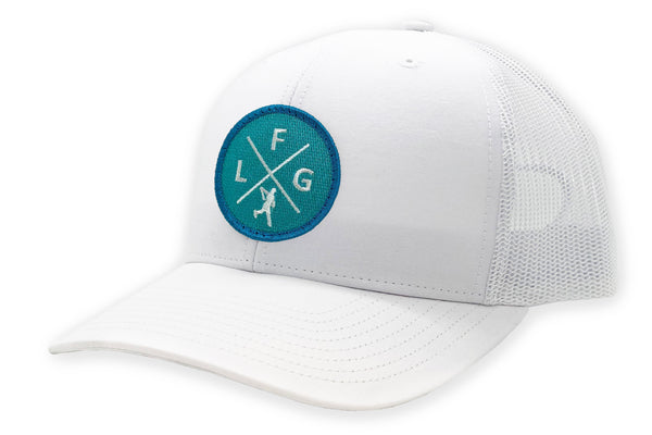 White - Teal and White