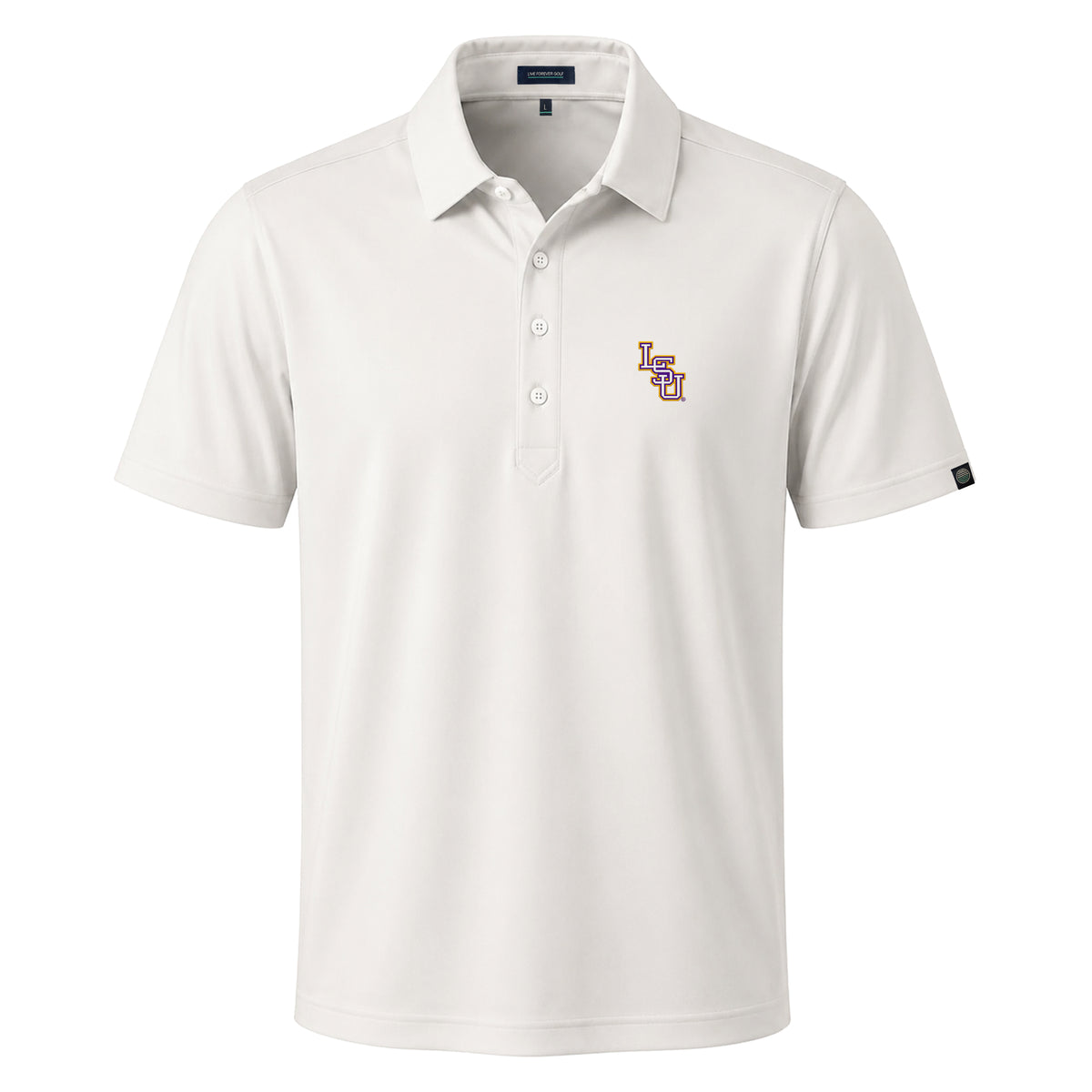 LSU Baseball Logo First Light Short Sleeve Polo