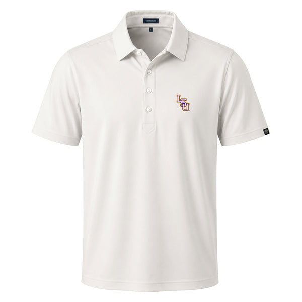 LSU Baseball Logo First Light Short Sleeve Polo