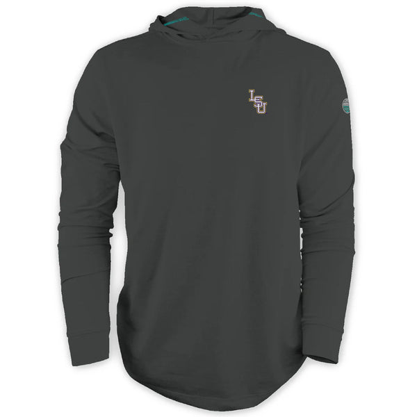 LSU Baseball Logo Sunrise Lightweight Hoodie