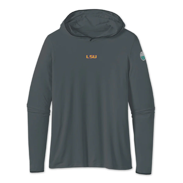 LSU Block Logo Riv Performance Sun Hoodie