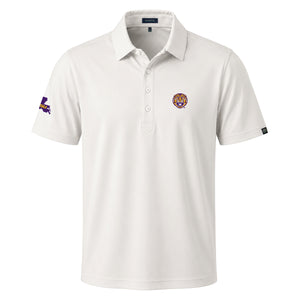 LSU Tiger & Block in State Logo First Light Short Sleeve Polo