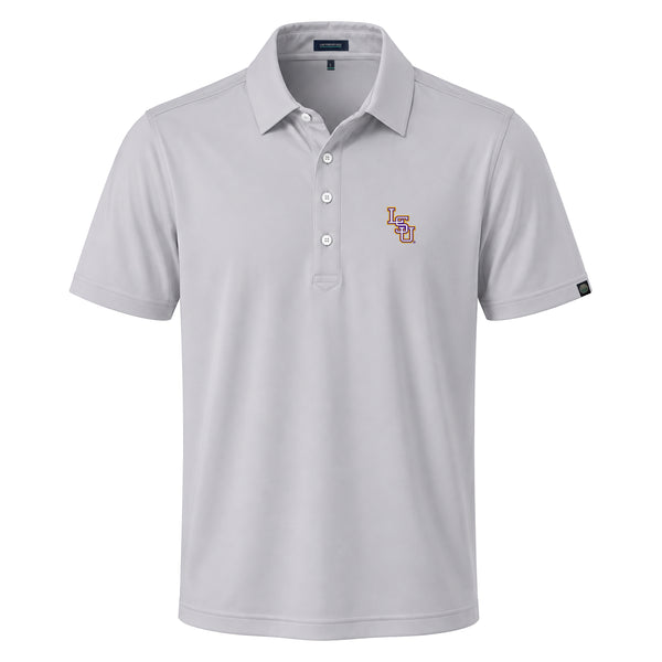 LSU Baseball Logo First Light Short Sleeve Polo