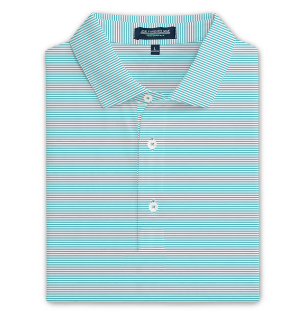 Micro Stripe Ringer Performance Golf Polo