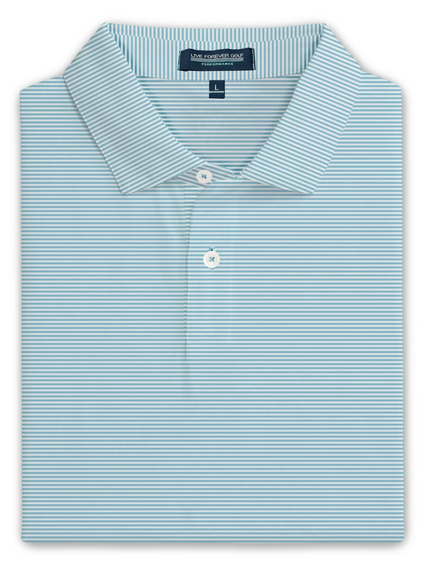 Micro Stripe Ringer Performance Golf Polo