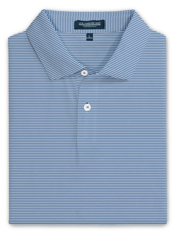 Micro Stripe Ringer Performance Golf Polo