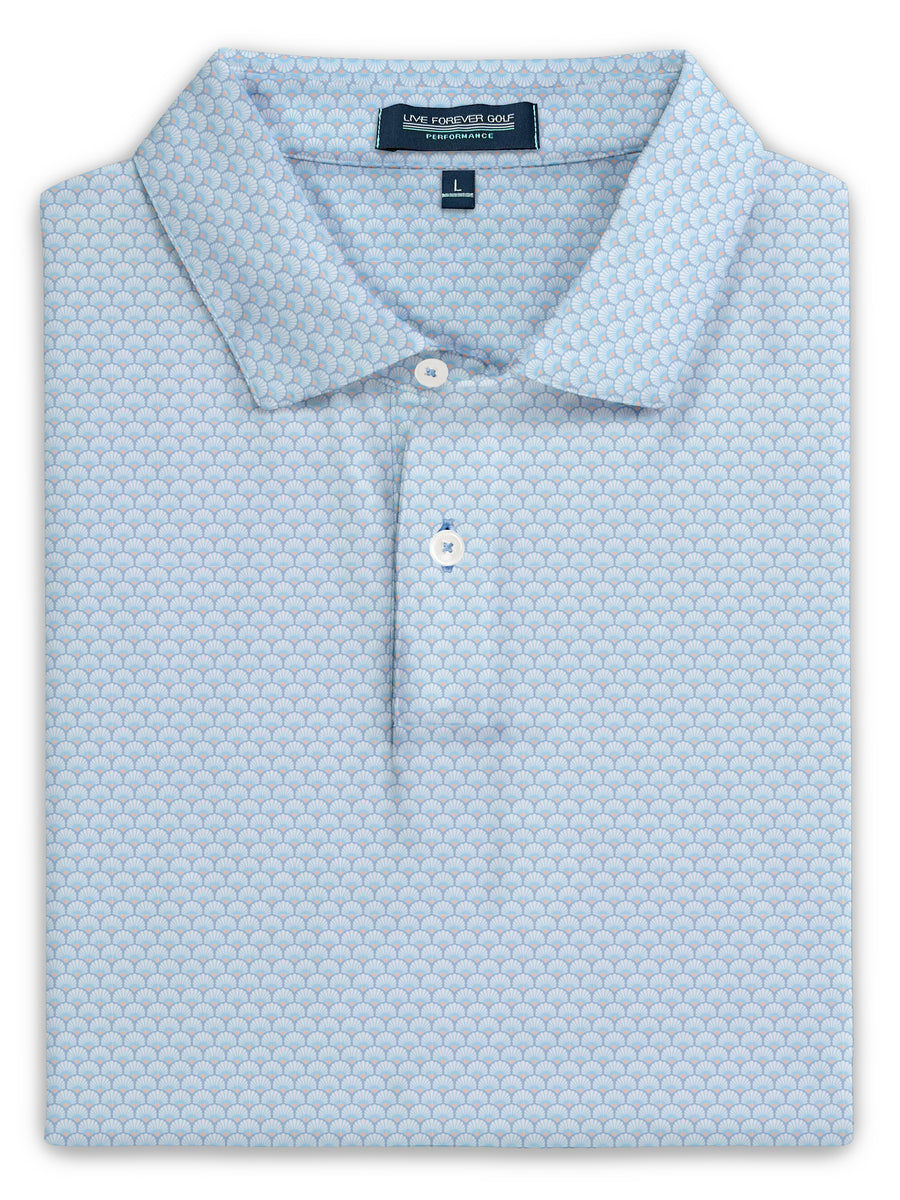 The Shell Game Ringer Performance Golf Polo – Live Forever Golf