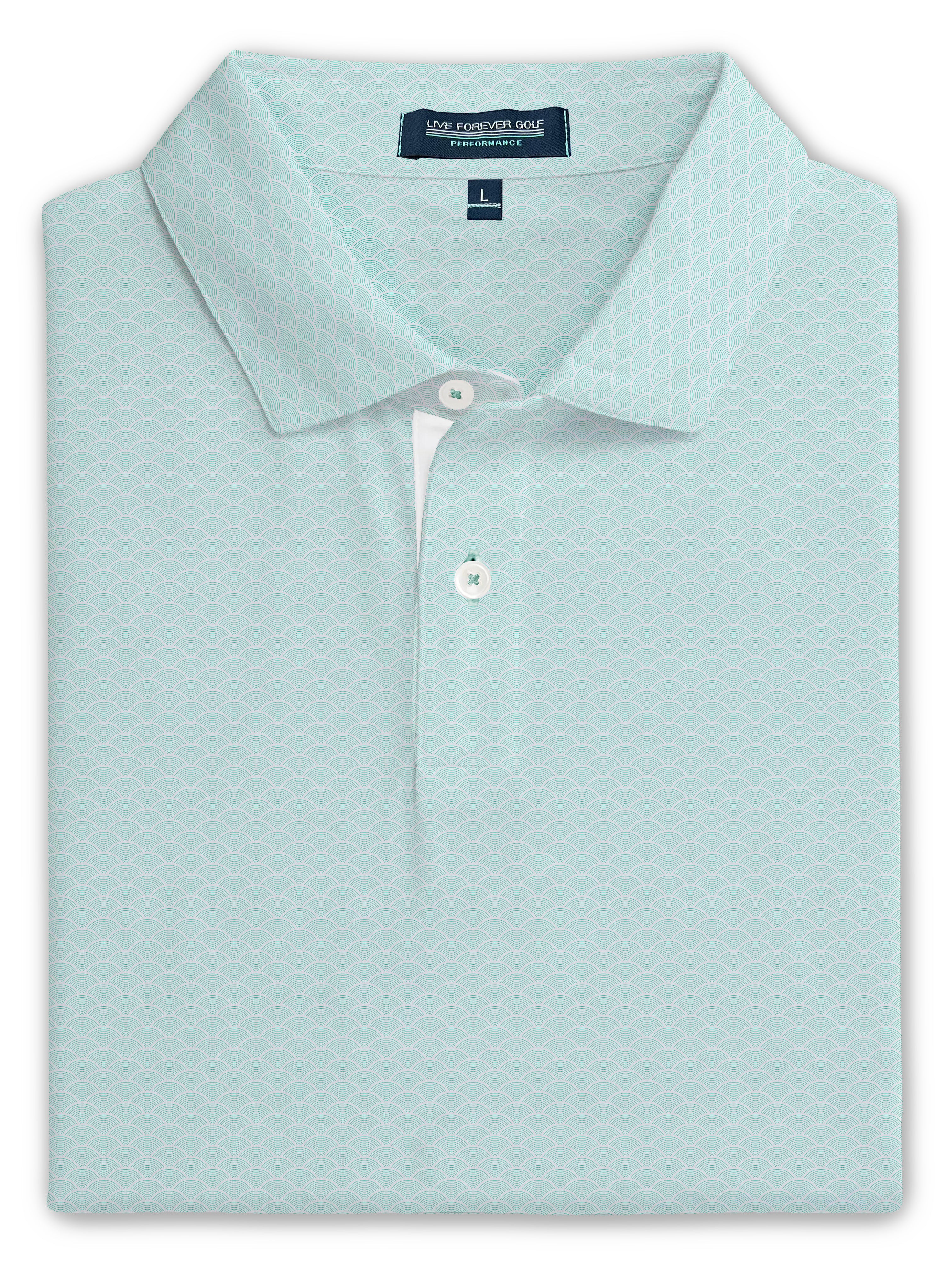 Shell Scales Ringer Performance Polo