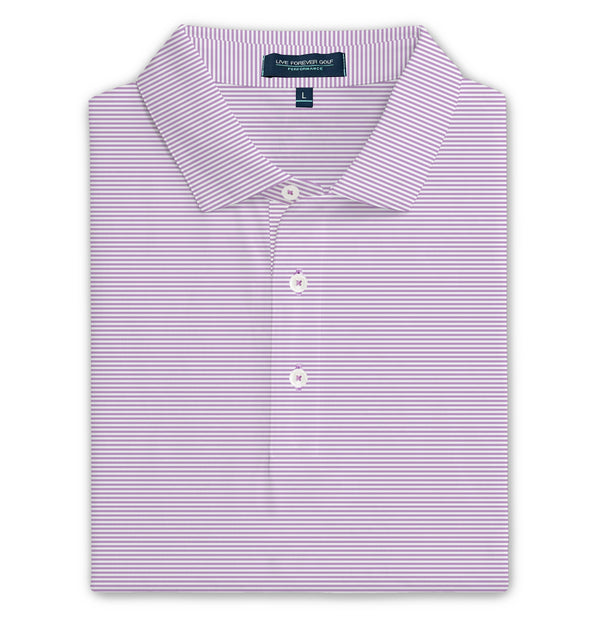 Micro Stripe Ringer Performance Golf Polo