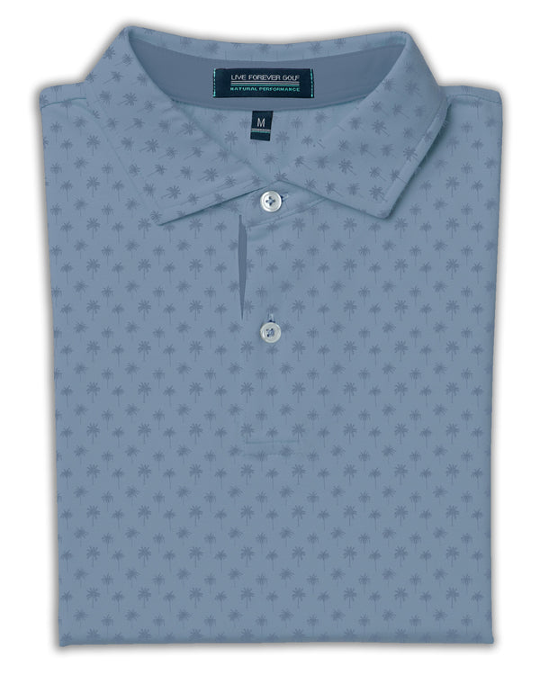 Palm Print - Soft Landing Natural Performance Polo