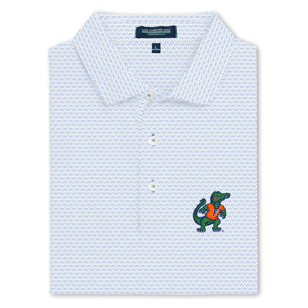 UF Standing Albert Logo Ringer Performance Polo