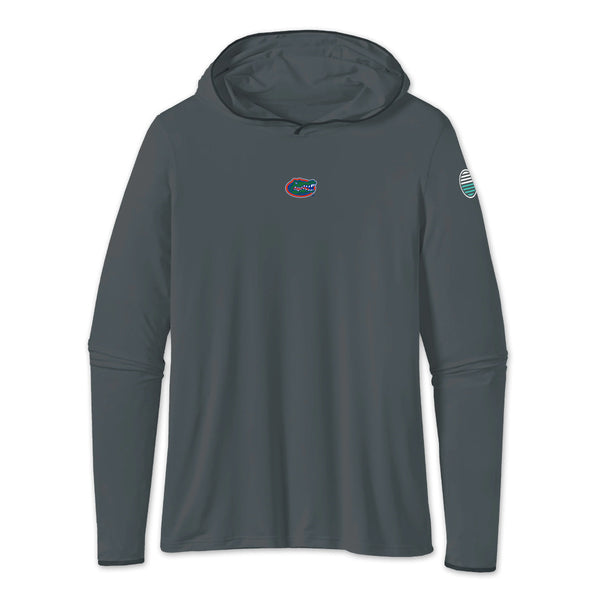 UF Gator Head Oval Logo Riv Performance Sun Hoodie