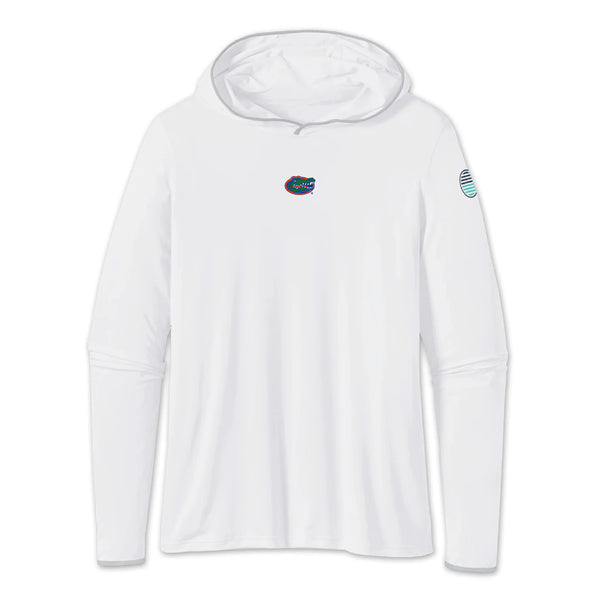 UF Gator Head Oval Logo Riv Performance Sun Hoodie