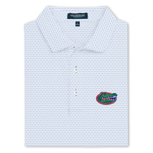 UF Gator Head Oval Logo Ringer Performance Polo