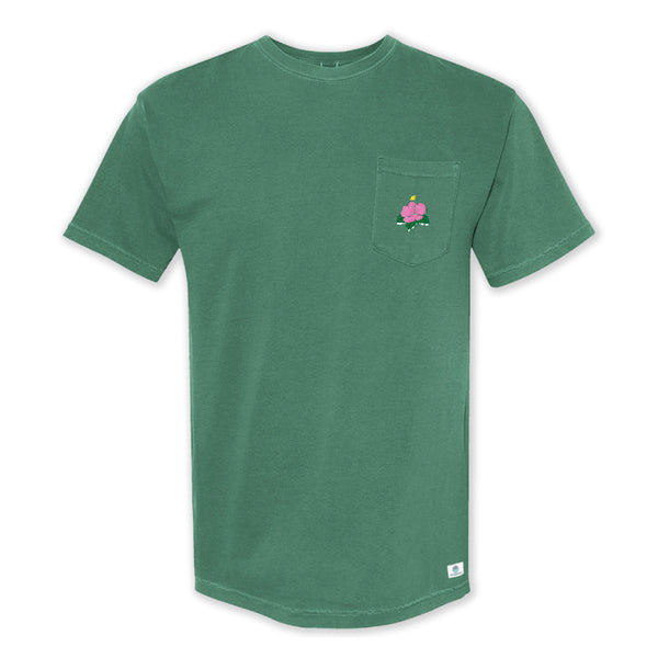 Floral Azalea Groovy Pocket Tee