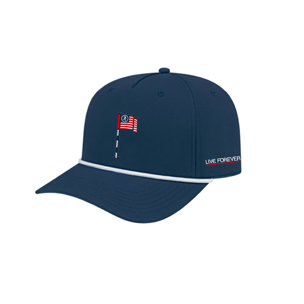 USA GC Pin & Flag 5-Panel Performance Rope Hat