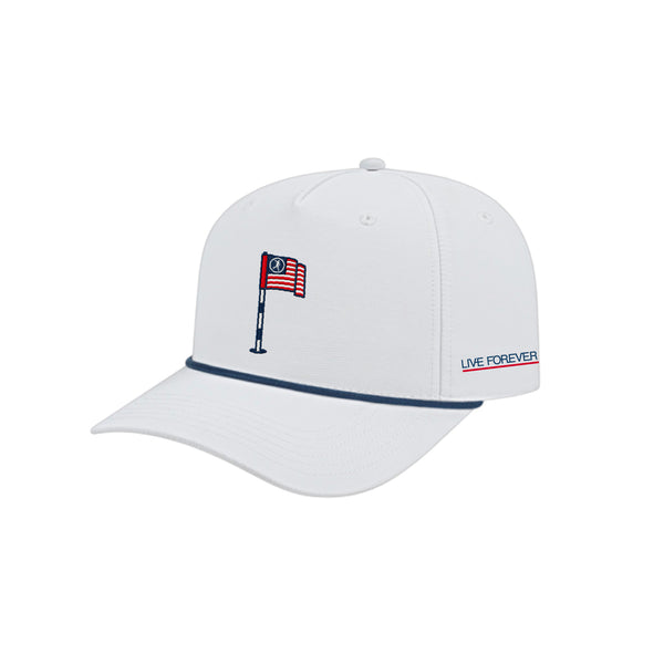 USA GC Pin & Flag 5-Panel Performance Rope Hat
