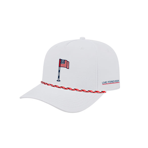 USA GC Pin & Flag 5-Panel Performance Rope Hat