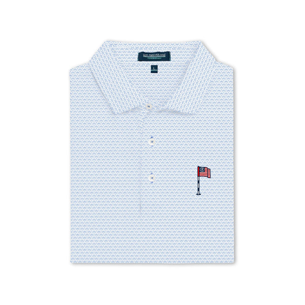USA GC Ringer Performance Polo Pin & Flag Polo